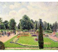 RZHRHJES Decorativos Cuadro en Lienzo Clásicas Poster Cuadro Pintura Kew Gardens Camino al Gran Invernadero por Camille Jacob Pissarro para Decoraciones del Hogar 60x90cm