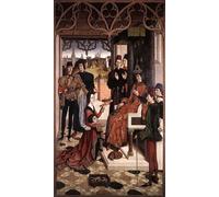 RZHRHJES Decorativos Cuadro en Lienzo Clásicas Poster Cuadro Pintura La prueba de fuego Dirck Bouts para Decoraciones del Hogar 60x90cm