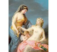 RZHRHJES Decorativos Cuadro en Lienzo Clásicas Poster Cuadro Pintura Retrato de Emma Hart como una sibila de Elisabeth Louise Vigee Lebrun para Decoraciones del Hogar 60x90cm
