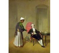 RZHRHJES Decorativos Cuadro en Lienzo Clásicas Poster Cuadro Pintura un caballero posiblemente William Hickey por Arthur Devis para Decoraciones del Hogar 60x90cm