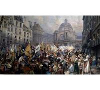 RZHRHJES Impresión en Lienzo Cuadro de pared Entregado al Senado de Trophees después de la batalla de Ulm y Austerlitz por Jean Baptiste Edouard Detaille para Decoraciones del Hogar 60x90cm