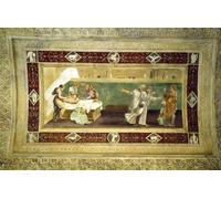 RZHRHJES Natural Pintura Cuadro Cuadro en Lienzo Impresión Pintura Escena de un médico que atiende a un hombre enfermo de Giulio Romano para la Decoración del Hogar del Dormitorio 60x90cm