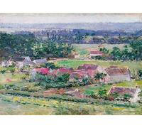 RZHRHJES Natural Pintura Cuadro Cuadro en Lienzo Impresión Pintura Giverny de Theodore Robinson para la Decoración del Hogar del Dormitorio 60x90cm