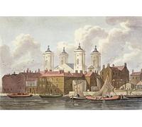 RZHRHJES Natural Pintura Cuadro Cuadro en Lienzo Impresión Pintura Iglesia de St Johns Westminster por Hosmer Shepherd para la Decoración del Hogar del Dormitorio 60x90cm