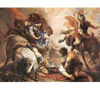 RZHRHJES Natural Pintura Cuadro Cuadro en Lienzo Impresión Pintura la conversión de san pablo juan antonio frias y escalante para la Decoración del Hogar del Dormitorio 60x90cm