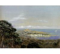 RZHRHJES Natural Pintura Cuadro Cuadro en Lienzo Impresión Pintura Pointe St Hospice Ferrat de St Jean John Brett para la Decoración del Hogar del Dormitorio 60x90cm
