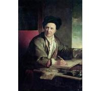 RZHRHJES Natural Pintura Cuadro Cuadro en Lienzo Impresión Pintura Retrato de Bernard Le Bovier De Fontenelle por Jean Baptiste Greuze para la Decoración del Hogar del Dormitorio 60x90cm
