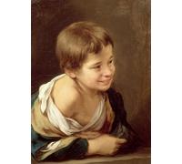 RZHRHJES Natural Pintura Cuadro Cuadro en Lienzo Impresión Pintura un niño campesino apoyado en un alféizar de Bartolomé Esteban Murillo para la Decoración del Hogar del Dormitorio 60x90cm