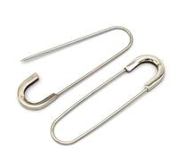 RZJHP 5 alfileres de Seguridad Grandes de Metal Dorado de 80 mm, Resistentes, alfileres de Seguridad más Grandes, alfileres Grandes para Falda Escocesa, broches, alfileres de Seguridad de Metal