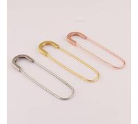 RZJHP 50 pasadores de Seguridad Grandes de 80 × 22 mm, imperdibles con Revestimiento de Metal, Accesorios Simples para Equipaje y Ropa, utilizados para decoración Artesanal Hecha a Mano