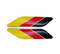 RZL 1 Emblema de Bandera Alemana 3D, Pegatina Universal, Emblema para Parachoques, decoración Delantera, calcomanía para Rejilla Etiquetas engomadas del Estilo del Coche(11.5cm x 2.7cm)