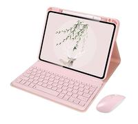 RZL TAB Accesorios Compatible with Xiaomi Pad 5 2021 11 pulgadas, cubierta de la caja del teclado con teclado Bluetooth Keyboard Mouse Tablet Funda Compatible with Xiaomi Mi Pad 5 Pro ( Color : Pink M