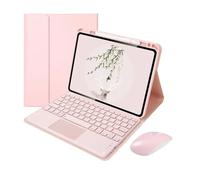 RZL TAB Accesorios Compatible with Xiaomi Pad 5 2021 11 pulgadas, cubierta de la caja del teclado con teclado Bluetooth Keyboard Mouse Tablet Funda Compatible with Xiaomi Mi Pad 5 Pro ( Color : Pink T