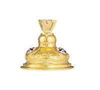 RZRHMUHN Cruz de aleación de zinc cristiana ortodoxa de 11.4 pulgadas con imagen de crucifixión de Jesús, cuerpo principal dorado y patrones de decoración religiosa (base)