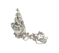 RZRHMUHN incensario ortodoxo para iglesia, incensario colgante ortodoxo, aleación de zinc, 1.4 libras, altar para el hogar, suministros de iglesia, ritual religioso, decoración de iglesia, regalo de