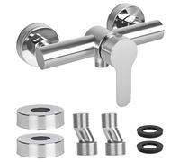 Rzspher Grifo de ducha monomando, grifo de ducha para ducha, montaje en pared, grifo de ducha de pared para baño, grifo de bañera de acero inoxidable 304, G ½ salida de agua hacia abajo