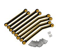 RZXYLRC Juego de varillas de chasis de latón pesado de alta distancia para 1/24 RC Crawler SCX24 AXI0001 C10 AXI0002 Jeep JLU AXI0006 Ford Bronco