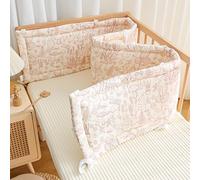 RZYW Anticolisión para Cama Protección Cama Trenza Cojín Protección para Proteger La Decoración Suave Transpirable Alfombra Anticolisión para El Hogar Fácil,P3,150X30cm