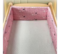 RZYW Chichoneras Cuna Transpirable Protector de Cuna Adecuado Protección Integral Suave Transpirable Alfombra Anticolisión para El Hogar Fácil,W13,180 * 30CM