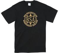 S-5XL BSA 1939 Goldstar Logo Biker T-Shirt Retro Motorcycle tee Shirt Black Mens