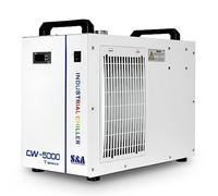 S&A Genuine CW-5000TG Industrial Water Chiller Enfriador de Agua Industrial 7L Capacidad para máquinas de Grabado y Corte por láser de CO2 de 40W-100W
