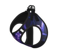 S - Arnés para perro pequeño, chaleco con estampado de pulpo morado, juego | Circumference Cat Comfort - Hebilla de seguridad para perros y mascotas, ideal para pasear al aire libre