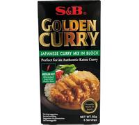 S&B - Curry Japonés en Pastillas, Sazonador Picante, Sabor Medio - 92 g
