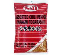 S&B Mezcla japonesa de 7 especias picantes "Shichimi Togarashi" 300G en bolsita, también se vende con frasco, marca S&B (1 bolsita)