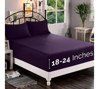 S bana ajustable Elegant Comfort 1500 de primera calidad, ultra suave, de 45 a 60 cm, con bolsillo extra profundo. S bana ajustable individual pa