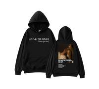 (S,black)Ariana Grande We Can't Be Friends Hoodie Man Woman Harajuku Hip Hop Trendy Pullover Tops Sweatshirt Bruce Springsteen Fans Gift