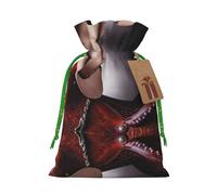 S - Bolsas de Navidad - Sillín de caballo con sombrero de vaquero con estampado salvaje para regalos de regalo para cumpleaños, bodas