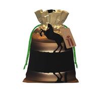 S - Bolsas de Navidad - The Sunset Stallion (1) bolsa de regalo para cumpleaños, bodas