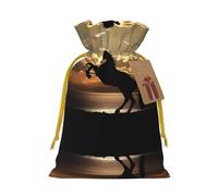 S - Bolsas de Navidad - The Sunset Stallion (1) bolsa de regalo para cumpleaños, bodas