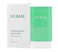 SО BАSE - Shine Muscat Sun Stick SPF50+ PA++++, 18 g - Refresshing sunscreen in a stick with Grape Extract