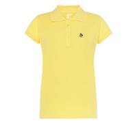 S&C - Polo de Mujer Manga Corta Algodón, Color Liso, Estilo Casual, Tejido Punto Piqué, Cuello 3 Botones, Diseñado en España, Ligeramente Entallado, Ver Guía, Amarillo Claro, M