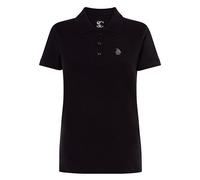 S&C - Polo de Mujer Manga Corta Algodón, Color Liso, Estilo Casual, Tejido Punto Piqué, Cuello 3 Botones, Diseñado en España, Ligeramente Entallado, Ver Guía, Negro, M