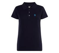 S&C - Polo de Mujer Manga Corta Algodón, Color Liso, Estilo Casual, Tejido Punto Piqué, Cuello 3 Botones, Diseñado en España, Ligeramente Entallado, Ver Guía, Azul Marino, L