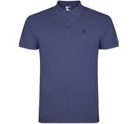 S&C - Polo Hombre Manga Corta Algodón 100%, Color Liso, Estilo Casual, Cuello 3 Botones, Diseñado en España, Tejido Punto Piqué, Corte Regular, Talla Ajustada, Denim, M