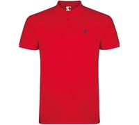 S&C - Polo Hombre Manga Corta Algodón 100%, Color Liso, Estilo Casual, Cuello 3 Botones, Diseñado en España, Tejido Punto Piqué, Corte Regular, Talla Ajustada, Rojo, 3XL