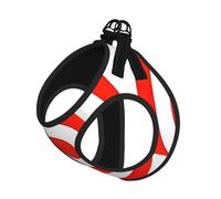 S - Chaleco y arnés para perro, diseño de tamaño pequeño, diseño de objetivo, correa con hebilla, compañero canino para viajes al aire libre