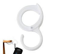 S Closet Hooks - Wall Hat Hangers for Organization | Pp Construction with Buckle, Heavy-Duty Design, No Drilling Required, Ideal for Bathrooms, Kitchens, Bedrooms