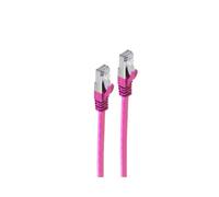 S-Conn BS75511-SL0.25M - Cable de red (0,25 m, Cat7, U/FTP (STP), RJ-45, RJ-45, Magenta)