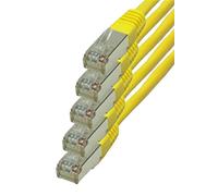 S-Conn Cat.6 S/FTP 0.25 m - Cable de Red (0,25 m, Cat6, S/FTP (S-STP), RJ-45, RJ-45, Amarillo)