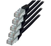 S-Conn Cat.6 S/FTP 1 m - Cable de Red (1 m, Cat6, S/FTP (S-STP), RJ-45, RJ-45, Negro)