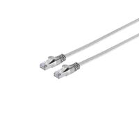 S-conn patchkabel flachkabel, flat u/ftp cat 7 rohkabel, slim, 5,0m, g