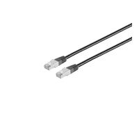 S-Conn Telefonkabel RJ45-RJ45, M-M, 2 m 2 m CAT5E F/UTP (FTP) schwarz, Metallic