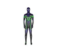 (S) Cosplay Purple Shadow Miles Morales Superhero Print Spandex All Body Halloween Adult Cosplay
