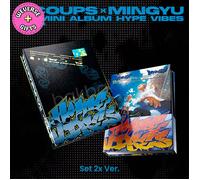 S.COUPS X MINGYU (CxM SEVENTEEN) - HYPE VIBES + Limited Photocard* [1st Mini Album] - Set 2x Ver. (COMBI + BUDDY Ver.), With Weverse Photocard