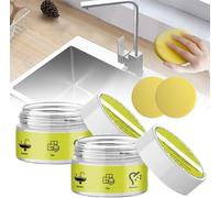 S-crubology Cleaning Stone, S-crubology Stone Cleaner with Power Sponge, Multi Purpose Cleaner for Bath & Shower, Sink, Cooker - 100g (2)