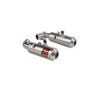 Silenciador trasero de titanio Akrapovic Slip-On Line, plata